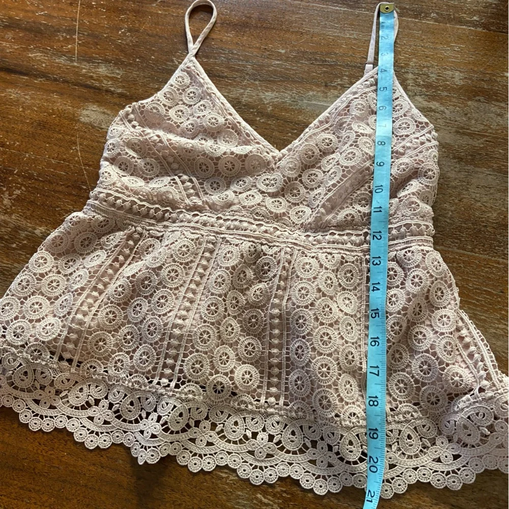 Abercrombie & Fitch Blush Lace Camisole